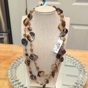 Style & Co. Multicolor Shell Long Necklace NWT